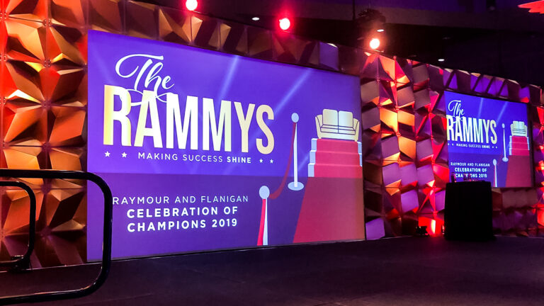 Rammy's corporate events setup by Showorks